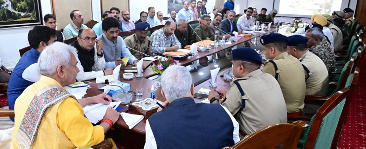 Lt Governor Sh Manoj Sinha chaired a meeting to review preparedness for Shri Amarnath Ji Yatra