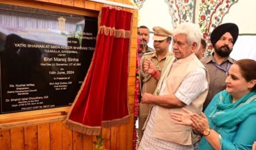 Lt Governor Sh Manoj Sinha laid the foundation stone for Yatri Bhawan at Mata Kheer Bhawani Temple, Tulmulla, Ganderbal.