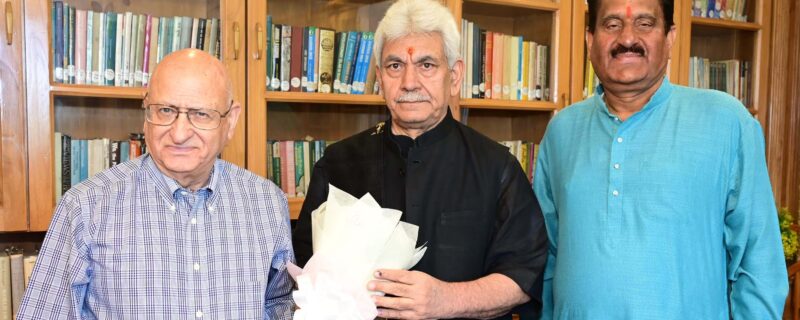 ڈاکٹر مہاراج کرشن رازدان نے لفٹینٹ گورنر سے ملاقات کی