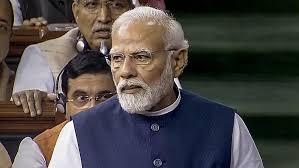 modi in parliment