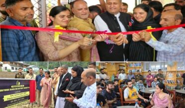 آیوشی سوڈن نے ڈِسٹرکٹ لائبریری کپواڑہ کے جدید ریڈنگ ہال کا اِفتتاح کیا