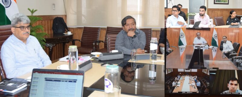 چیف سیکرٹری نے جموں اور سری نگر شہروں میں این سی اے پی کی عمل آوری کی پیش رفت کا جائزہ لیا