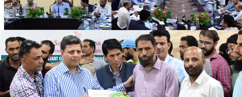 کمشنر سیکرٹری جی اے ڈی کی گاندربل میں عوامی دربار کی صدارت