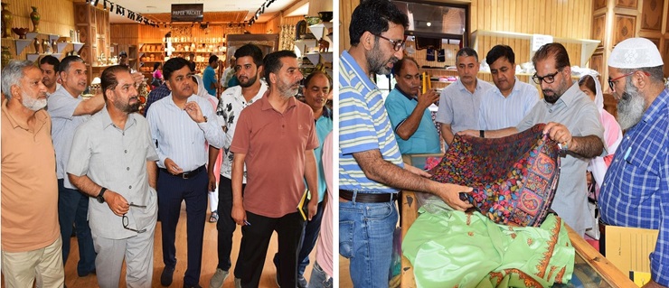 Dr Kabir Dar inspects J&K State Handloom Development Corporation Ltd -27