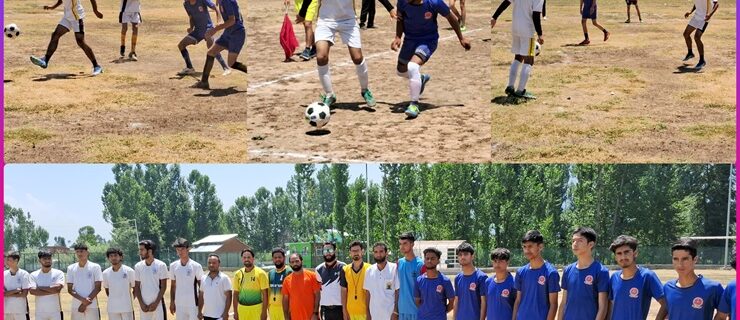 محکمہ یوتھ سروس اینڈ سپورٹس کولگام کی جانب سے فٹ بال اور کباڈی ٹورنامنٹوں کا انعقاد