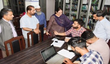 Secretary ARI and Trainings inspecting S.P.Collage