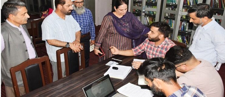 Secretary ARI and Trainings inspecting S.P.Collage