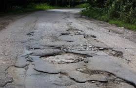 damaged roads in kashmir