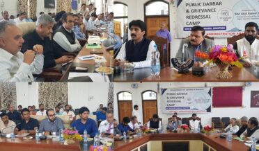 Alok Kumar chairs Public Darbar at Anantnag