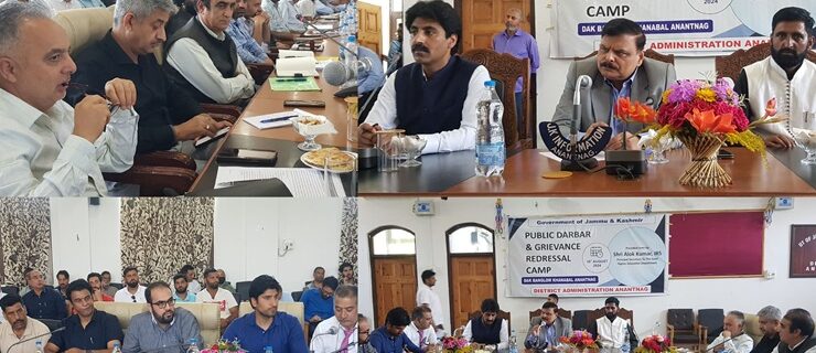 Alok Kumar chairs Public Darbar at Anantnag