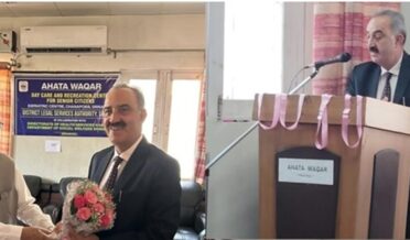 Former Chief Justice Ali Mohammad Magrey Visits Ahata Waqar Day Care and Recreation Centre in Srinaga