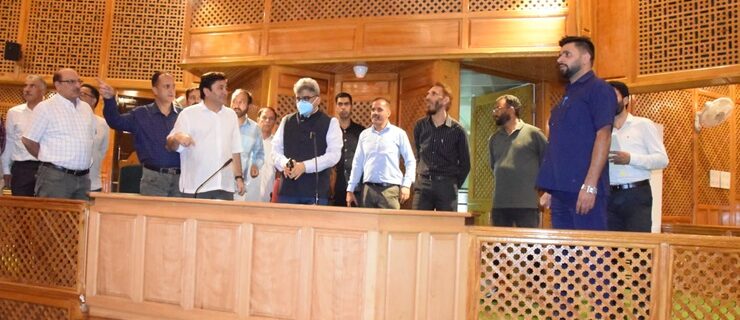 Atal Dulloo reviews progress of renovation of Assembly Complex Sgr