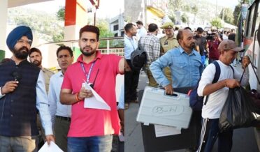 DEO Flags off Polling Parties, EVMs to 534 polling stations across 3 ACs of Doda District