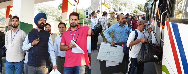 DEO Flags off Polling Parties, EVMs to 534 polling stations across 3 ACs of Doda District