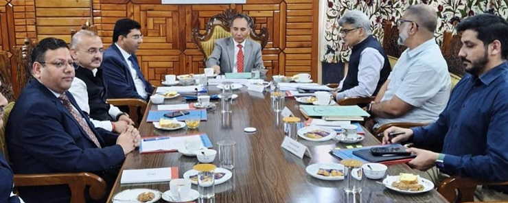 Justice Tashi Rabstan reviews the status of ongoing infrastructural projects of judiciary in UT of Jammu and Kashmir