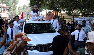 NC vice president Omar Abdullah today submitted his nomination papers for Assembly seat from Ganderbal 2
