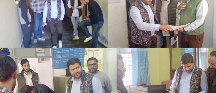 بانڈی پورہ میں سرکاری دفاتر کا اَچانک معائینہ