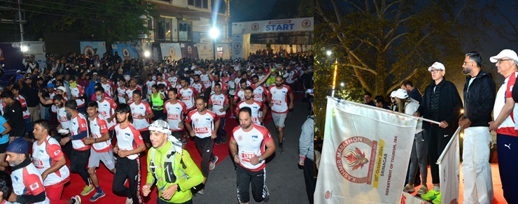Chief Minister Omar Abdullah flags-off Kashmir Marathon