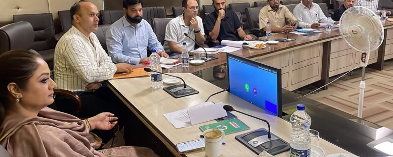 چیئرپرسن کے وِی آئی بی نے ضلعی اَفسران کی کارکردگی کی جائزہ میٹنگ کی صدارت کی