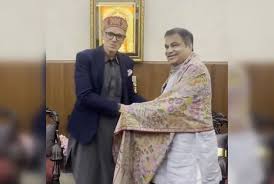 وزیر اعلیٰ عمر عبداللہ نے نئی دہلی میں مرکزی وزیر گڈکری سے ملاقات