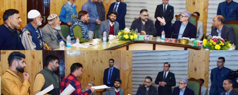 وزیر اعلیٰ عمر عبداللہ نے گاندربل حلقے کا دورہ کیا