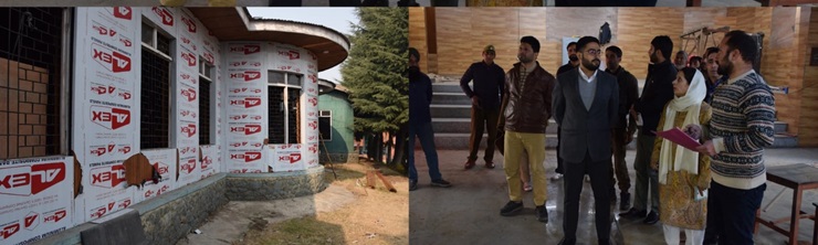 ضلع ترقیاتی کمشنر بڈگام نے شیخ العالم سینٹر فار سکل ڈیولپمنٹ میں کام کی پیش رفت کا جائزہ لیا