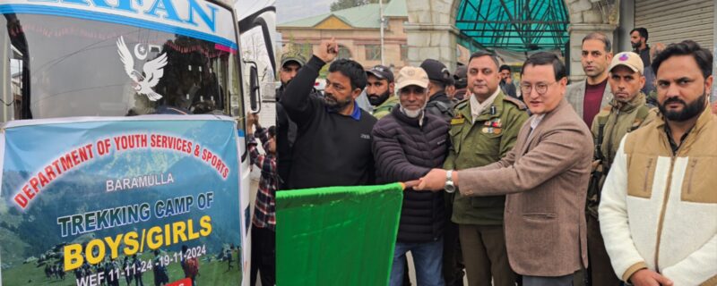 Four-Day Trekking Camp for 56 Students at Gulmarg Flagged Off by DC and SSP Baramulla