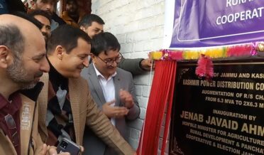 جاوید احمد ڈار نے چکلو بارہمولہ میں 2X6.3 ایم وِی اے ریسونگ سٹیشن کا اِفتتاح کیا