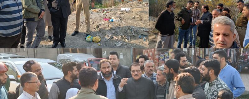 مبارک گُل نے مالاپور ،کھائیوان سرینگر کا دورہ کیا ، عوامی مسائل کا جائیزہ لیا