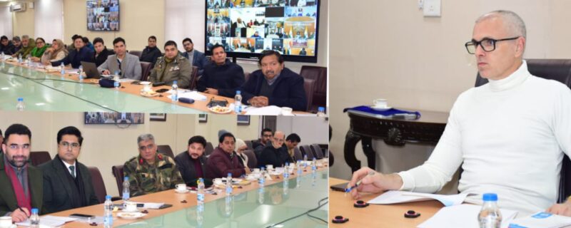 وزیر اعلیٰ عمر عبداللہ کی صدارت میں اعلیٰ سطحی میٹنگ منعقداور تمام محکموں کو موسم سرماکی مشکلات سے نمٹنے کیلئے تیار رہنے کی ہدایت