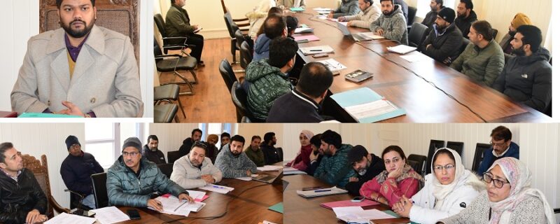 ضلع ترقیاتی کمشنر گاندربل نے محکمہ صحت کے کام کاج کا جائزہ لیا