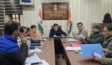 ضلع ترقیاتی کمشنر بارہمولہ نے ڈی ایل سی میٹنگ کی صدارت کی