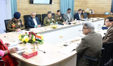 لیفٹیننٹ گورنر نے محکمہ داخلہ کے جائزہ میٹنگ کی صدارت کی