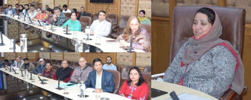 سکینہ اِیتو نے صوبہ جموں کی سرکاری اِمدادسے چلنے والی این جی اوز کی کارکردگی او رکام کاج کا جائزہ کیا