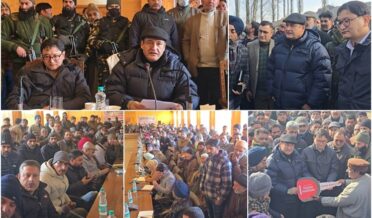 جاوید احمد ڈار نے رفیع آباد سے مہم کا آغاز کیا