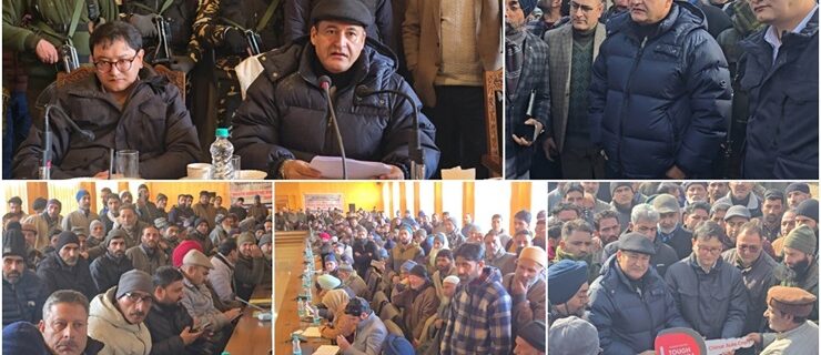 جاوید احمد ڈار نے رفیع آباد سے مہم کا آغاز کیا