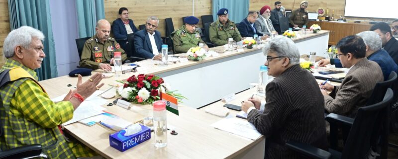 لیفٹیننٹ گورنر نے جموں وکشمیر یوٹی میں تین نئے فوجداری قوانین کی عمل آوری کا جائزہ لیا