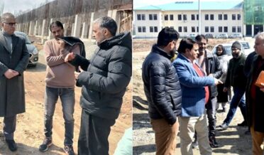 ڈائریکٹر کالجز نے شمالی کشمیر کے نئے قائم شدہ گورنمنٹ ڈِگری کالجوں میں تعمیراتی کاموں کا جائزہ لیا