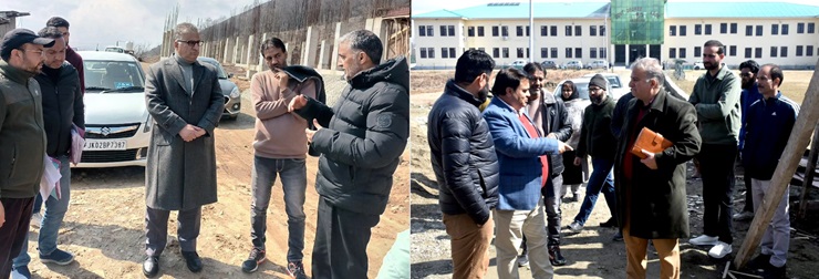 ڈائریکٹر کالجز نے شمالی کشمیر کے نئے قائم شدہ گورنمنٹ ڈِگری کالجوں میں تعمیراتی کاموں کا جائزہ لیا