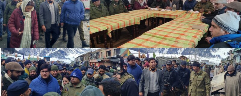 سونہ مرگ میں آتشزدگی کا واقعہ