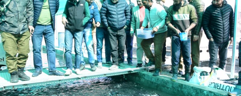ماہی پروری شعبے میں جموں وکشمیر میں روزگار اور معیشت کے وسیع اِمکانات موجود ہیں۔ جاوید احمد ڈار