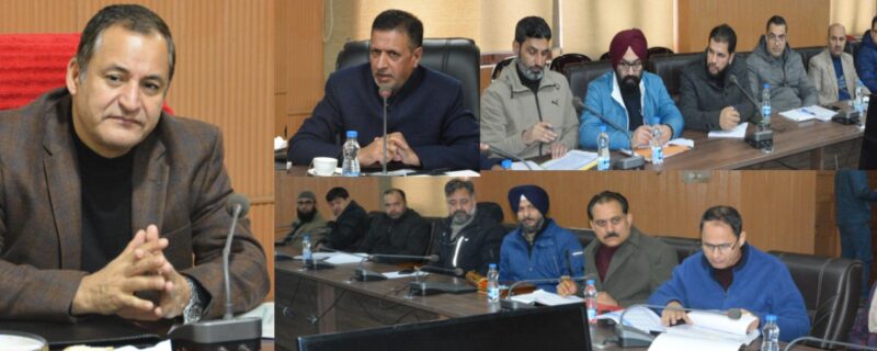 جاوید احمد ڈار نے محکمہ باغبانی کے کام کاج کا جائزہ لیا