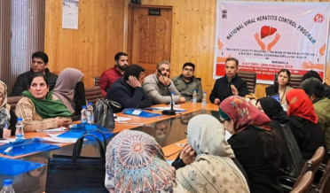 مشن ڈائریکٹر این ایچ ایم نے نیشنل وائرل ہیپاٹائٹس کنٹرول پروگرام کے دور روزہ تربیتی پروگرام کا اِفتتاح کیا