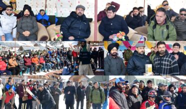 ستیش شرما نے سونہ مرگ میں پہلے سکیئنگ ٹریننگ پروگرام کا اِفتتاح کیا