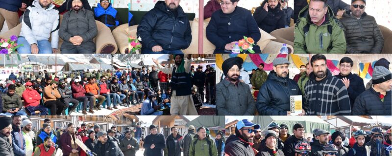 ستیش شرما نے سونہ مرگ میں پہلے سکیئنگ ٹریننگ پروگرام کا اِفتتاح کیا