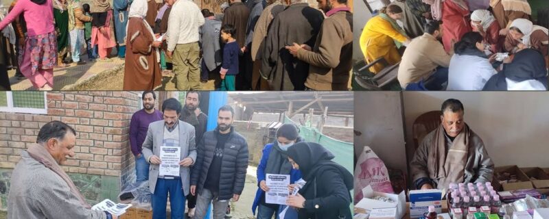 نہامہ پلوامہ میں میگا میڈیکل کیمپ اور ٹیلرنگ سینٹر کا افتتاح،سماج کو نشہ مکت بنانا ہماری ترجیح:اشتیاق بیگ