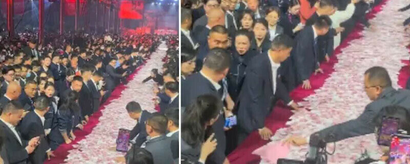 چینی ملازمین کی بونس کی رقم اٹھانے کی ویڈیو وائرل