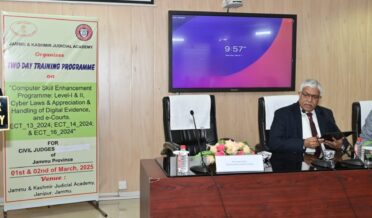 جوڈیشل اکیڈیمی میں’’کمپیوٹرسِکل اینہانسمنٹ پروگرام‘‘ پر دو روزہ ورکشاپ شروع