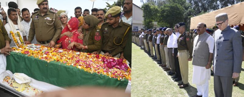 وزیر اعلیٰ نے کٹھوعہ اِنکاؤنٹر میں شہید اہلکاروں کو خراجِ عقیدت پیش کیا