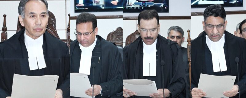 چیف جسٹس نے ایڈیشنل ججز کو بطور جج حلف دِلایا